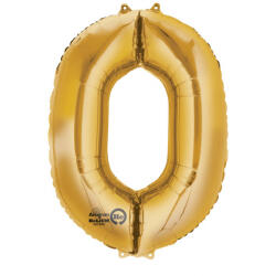 Grabo Balon folie cifra 0 auriu 66cm