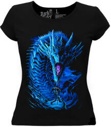  Sárkány kék - Női Fantasy Póló -XS
