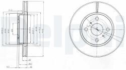DELPHI Tarcza Ham. Toyota Yaris 06- (bg4053)