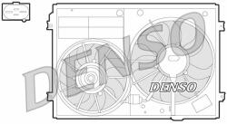 DENSO ventilátor, motorhűtés DENSO DER32012