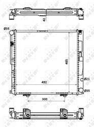 NRF hűtő, motorhűtés NRF 53876 (53876)