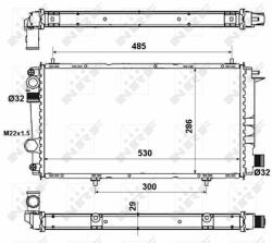 NRF hűtő, motorhűtés NRF 58957A (58957A)