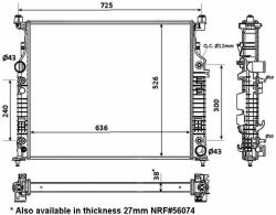 NRF hűtő, motorhűtés NRF 53936 (53936)