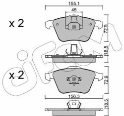 CIFAM fékbetétkészlet, tárcsafék CIFAM 822-549-3