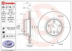 BREMBO Bre-09. C116.11 (09.c116.11)