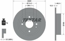 TEXTAR féktárcsa TEXTAR 92081700 (92081700)