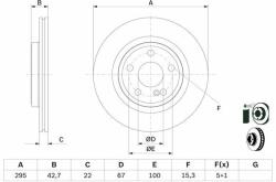 Bosch féktárcsa BOSCH 0 986 479 F75 (0 986 479 F75)