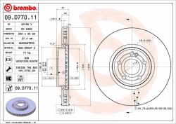 BREMBO féktárcsa BREMBO 09. D770.11 (09.D770.11)