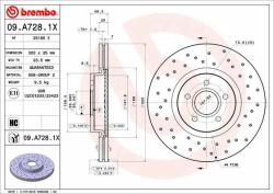 BREMBO Bre-09. A728.1x (09.a728.1x)
