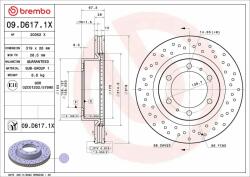 BREMBO féktárcsa BREMBO 09. D617.1X (09.D617.1X)