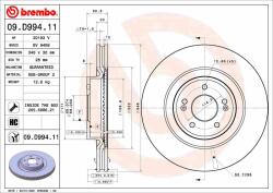 BREMBO féktárcsa BREMBO 09. D994.11 (09.D994.11)