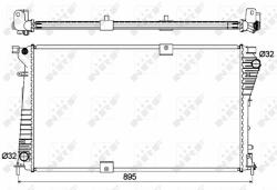 NRF hűtő, motorhűtés NRF 53123 (53123)
