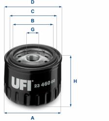 UFI olajszűrő UFI 23.460. 00