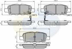 COMLINE fékbetétkészlet, tárcsafék COMLINE CBP3912