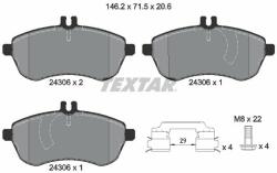 TEXTAR fékbetétkészlet, tárcsafék TEXTAR 2430602 (2430602)