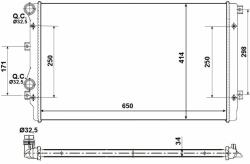NRF hűtő, motorhűtés NRF 53406A (53406A)
