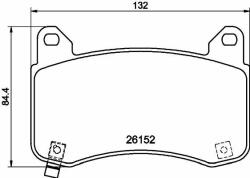 Hella Pagid fékbetétkészlet, tárcsafék HELLA PAGID 8DB 355 040-901