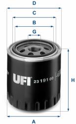 UFI olajszűrő UFI 23.191. 00