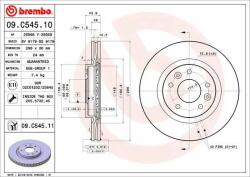 BREMBO féktárcsa BREMBO 09. C545.11 (09.C545.11)