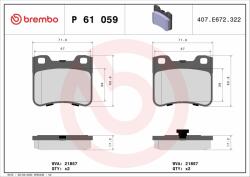 BREMBO Bre-p61059 (p 61 059)