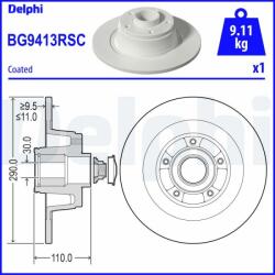 DELPHI féktárcsa DELPHI BG9413RSC (BG9413RSC)