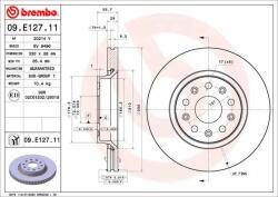 BREMBO féktárcsa BREMBO 09. E127.11 (09.E127.11)