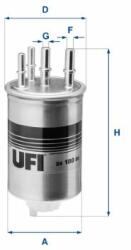 UFI Üzemanyagszűrő UFI 24.188. 00