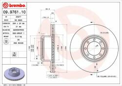 BREMBO féktárcsa BREMBO 09.9761. 10 (09.9761.10)
