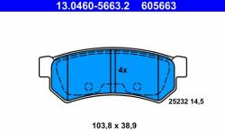 ATE fékbetétkészlet, tárcsafék ATE 13.0460-5663.2