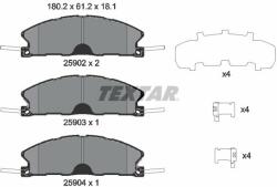 TEXTAR fékbetétkészlet, tárcsafék TEXTAR 2590201 (2590201)