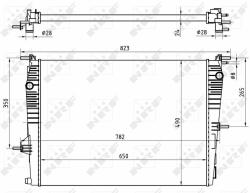 NRF hűtő, motorhűtés NRF 53965 (53965)