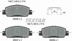 TEXTAR fékbetétkészlet, tárcsafék TEXTAR 2653601 (2653601)