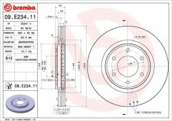 BREMBO féktárcsa BREMBO 09. E234.11 (09.E234.11)