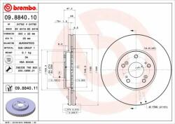 BREMBO féktárcsa BREMBO 09.8840. 11 (09.8840.11)
