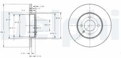 DELPHI Tarcza Ham. Vw Passat (bg2454)