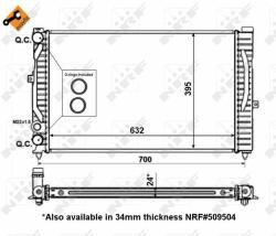 NRF hűtő, motorhűtés NRF 56127 (56127)