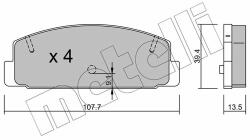 METELLI fékbetétkészlet, tárcsafék METELLI 22-0302-1