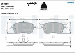 DELPHI Klocki Ham. Citroen Jumpy 16- (lp3260)