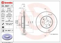 BREMBO féktárcsa BREMBO 09. D607.11 (09.D607.11)