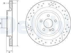 DELPHI Tarcza Ham. Mercedes Cla X117 15- Tyl (bg4958c)