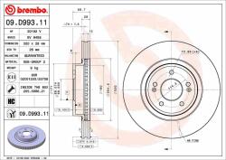 BREMBO féktárcsa BREMBO 09. D993.11 (09.D993.11)