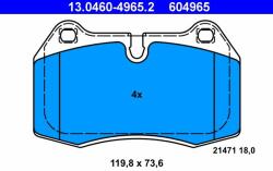 ATE fékbetétkészlet, tárcsafék ATE 13.0460-4965.2