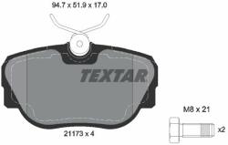 TEXTAR fékbetétkészlet, tárcsafék TEXTAR 2117302 (2117302)