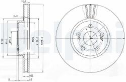 DELPHI féktárcsa DELPHI BG3823 (BG3823)