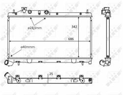 NRF hűtő, motorhűtés NRF 58385 (58385)