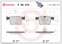 BREMBO Bre-p06075x (p 06 075x)