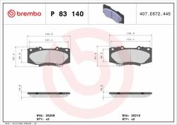 BREMBO BRE-P83140