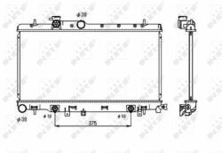 NRF hűtő, motorhűtés NRF 53698 (53698)