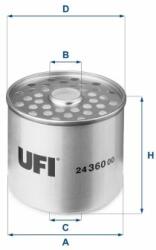 UFI Üzemanyagszűrő UFI 24.360. 00