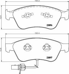 Hella Pagid fékbetétkészlet, tárcsafék HELLA PAGID 8DB 355 009-211